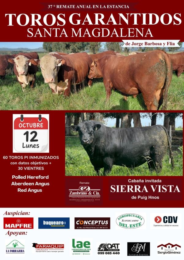 SANTA MAGDALENA / SIERRA VISTA  4º Remate Anual