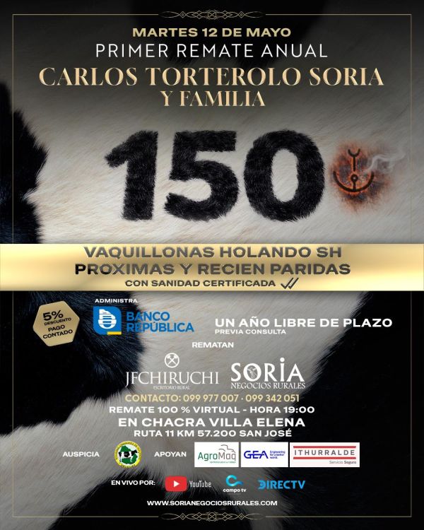 1er Remate Anual - Carlos Torterolo Soria y Familia